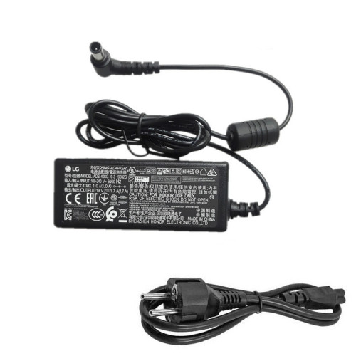 https://www.es-adaptador.com/original-adaptador-cargador-lg-219-ultrawide-25um55-25um55p-25w32w-p-51887.html 


Info producto
Entrada:100-240V / 50-60Hz
Salida: 19V-1.3A/1.7A-25W/32W
Tipo de enchufe: 6.5mm / 4.4mm 1 Pin
Color: negro
Condición: Nuevo, Original
Garantía: 12 meses de garantía y 30 días de devolución de dineroo
Paquete incluido:
1 x Adaptador LG
1 x Cable EU-PLUG