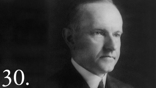 30 calvin coolidge