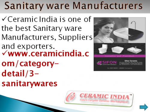 Ceramic India is one of best sanitary Ware Manufacturers, Suppliers and Exorters.