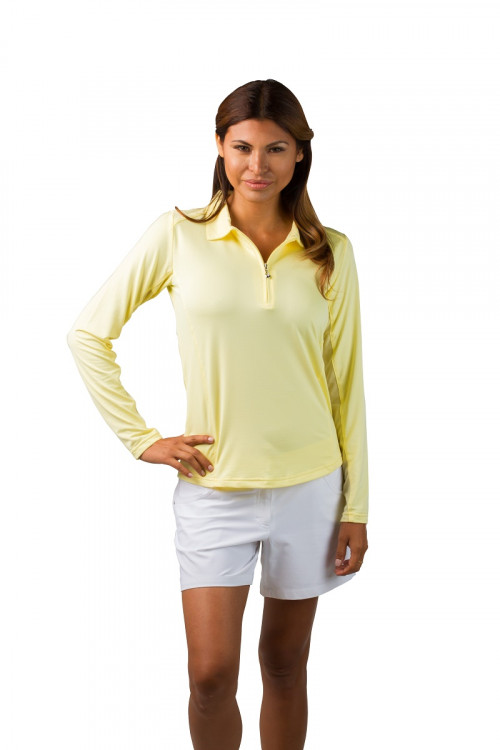 900403 SolTec Zip Polo Lemon SanSoleil