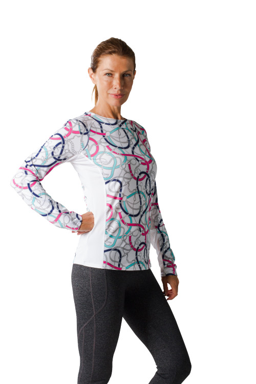 900470 SunGlow Crew Neck Unbridled Pink SanSoleil