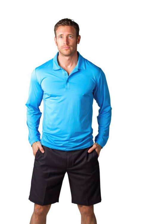 90082 SolCool Men's Button Polo (59)