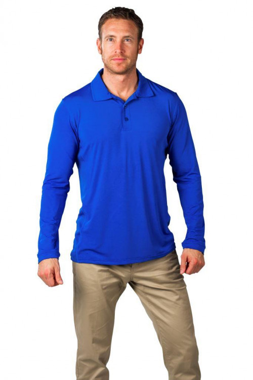 90082 SolCool Men's Button Polo (60)