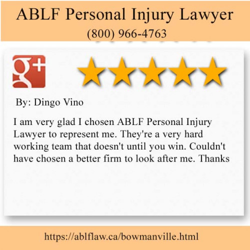 ABLF Personal Injury Lawyer
Bowmanville, ON L1C 1N5
(800) 966-4763

https://ablflaw.ca/bowmanville.html