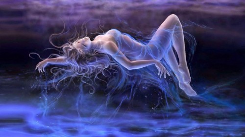 Angel Beautiful blue woman fantasy art Digital HD wallpaper 915x515