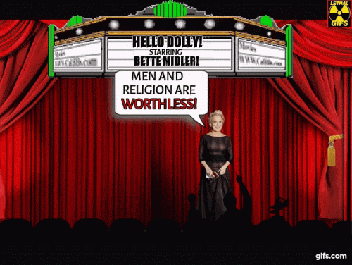 BETTE MIDLER VISITS HELL GIF