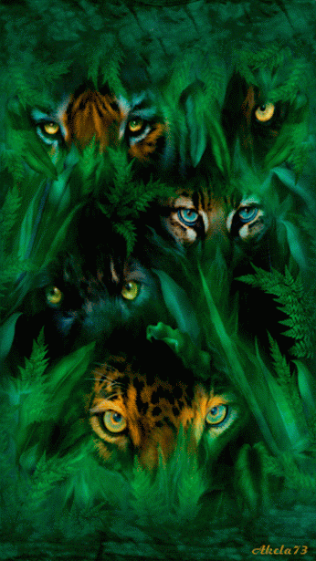 BIG CATS IN GREEN
