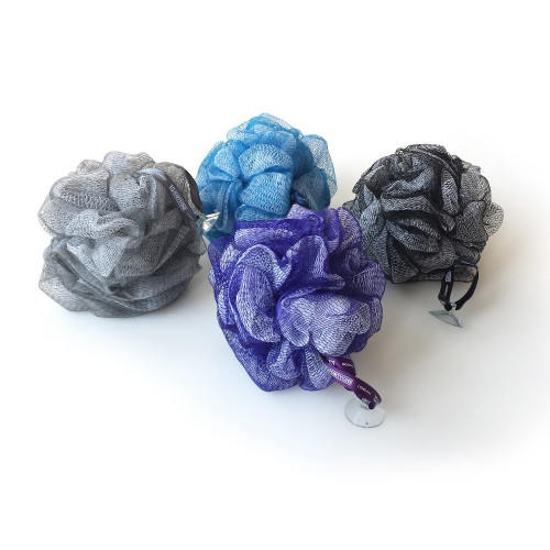 1541 London Exfoliating Bath & Shower Body Puff Scrunchie Buffer (6