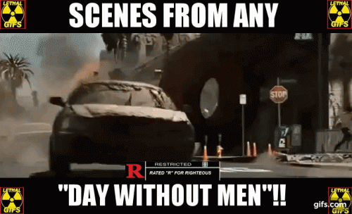 DAY WITHOUT MEN PROTEST GIF
