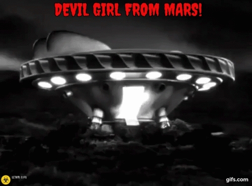 DEVIL GIRL robot appears 2 GIF