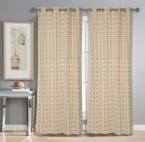 inhouse wayfair kess aqua curtain panels inhouse wayfair ricardo trading tropical grommet single pan