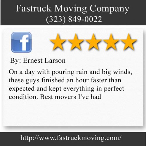 Fastruck Moving Company
11818 Riverside Dr Ste 118
Valley Village, CA 91607
(323) 849-0022

http://www.fastruckmoving.com/malibu-movers/