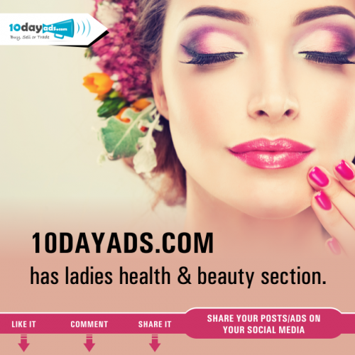 Find health & beauty products on https://www.10dayads.com/classified-ads/health-beauty