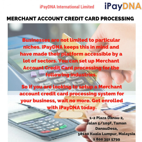 If you are looking to expand your online business and accept payments easily, a merchant account credit card processing is all you need. For more information, visit: https://medium.com/@ipaydna/merchant-account-credit-card-credit-card-processing-system-by-ipaydna-125e37ff8556