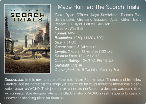 Maze Runner The Scorch Trials