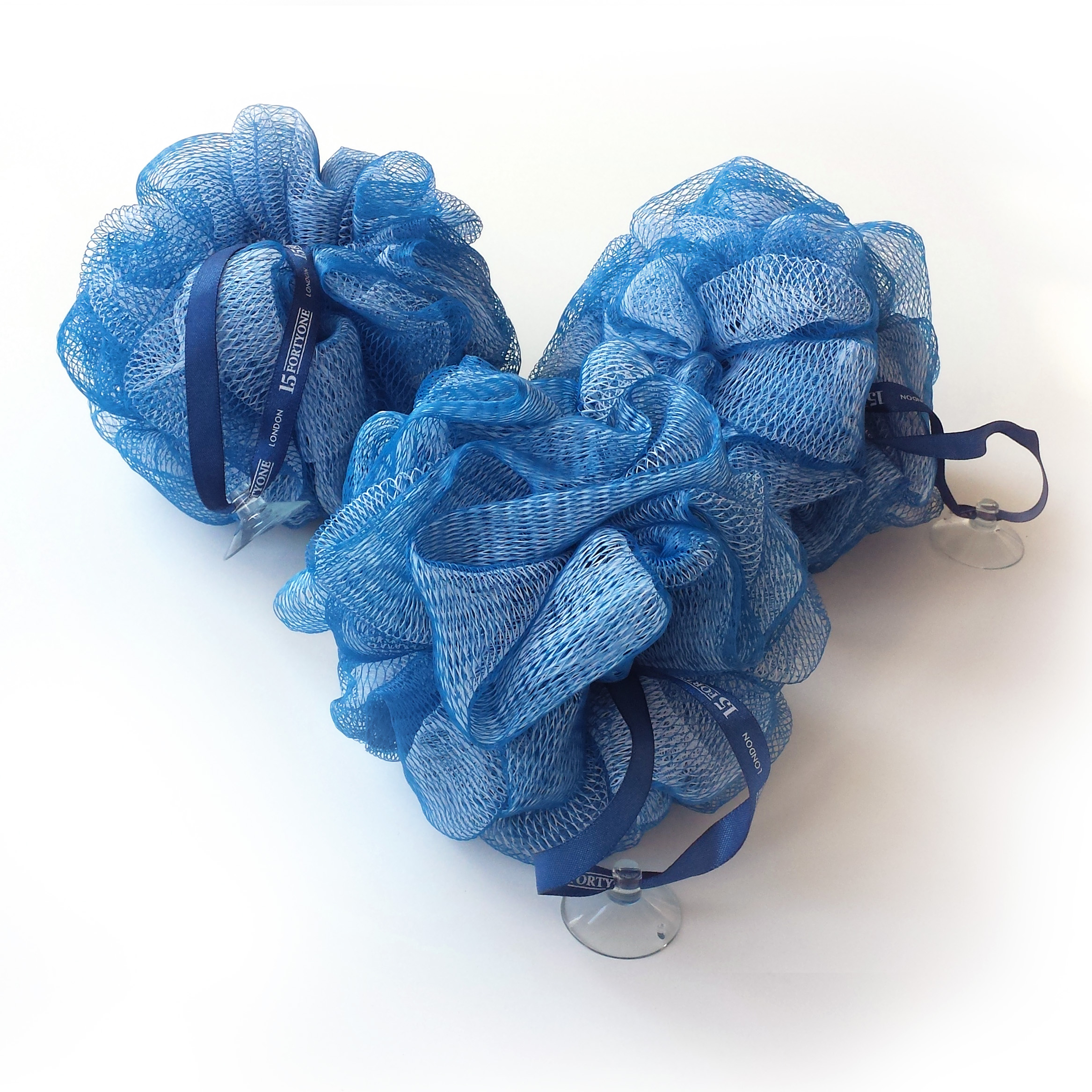 1541 London Exfoliating Bath & Shower Body Puff Scrunchie Buffer (3