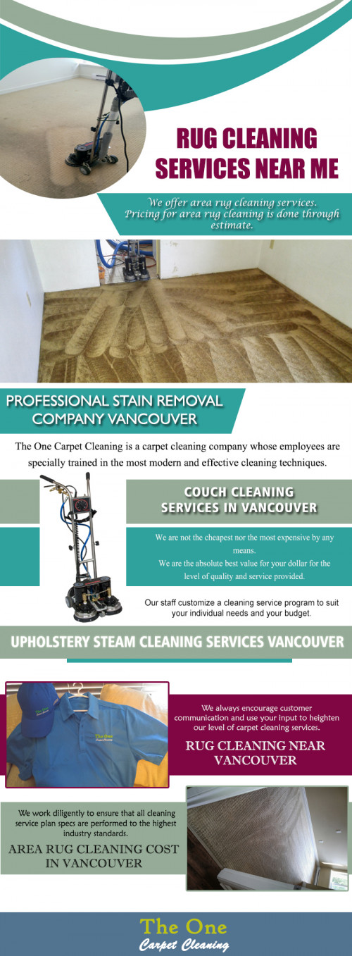 Our Website : http://theonecarpetcleaning.com/
Your microfiber couch is now clean again. This is the most low cost method we know of that can produce good Vancouver Professional Couch Cleaning Prices results for someone with upholstery. Some of these supplies you might already have around the house. First you must remove as much of the grease by hand that you can. Using a clean towel you can get the majority of the chunk removed. Then apply a bit of rubbing alcohol onto a white clean cloth and gently pat the area. You are done when the stain is removed. It should come out very easily.
My Profile : https://gifyu.com/theoneclean
More Links : https://gifyu.com/image/Mz5I
https://gifyu.com/image/Mz5c
https://gifyu.com/image/Mz5l