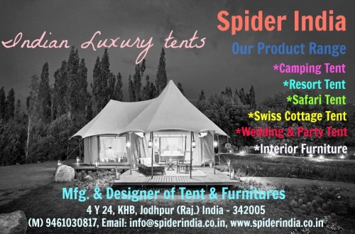 Spider India indian luxury Resort tents