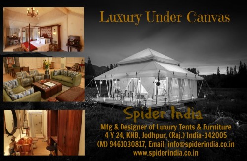 Spider India luxury camping tent spider india 1
