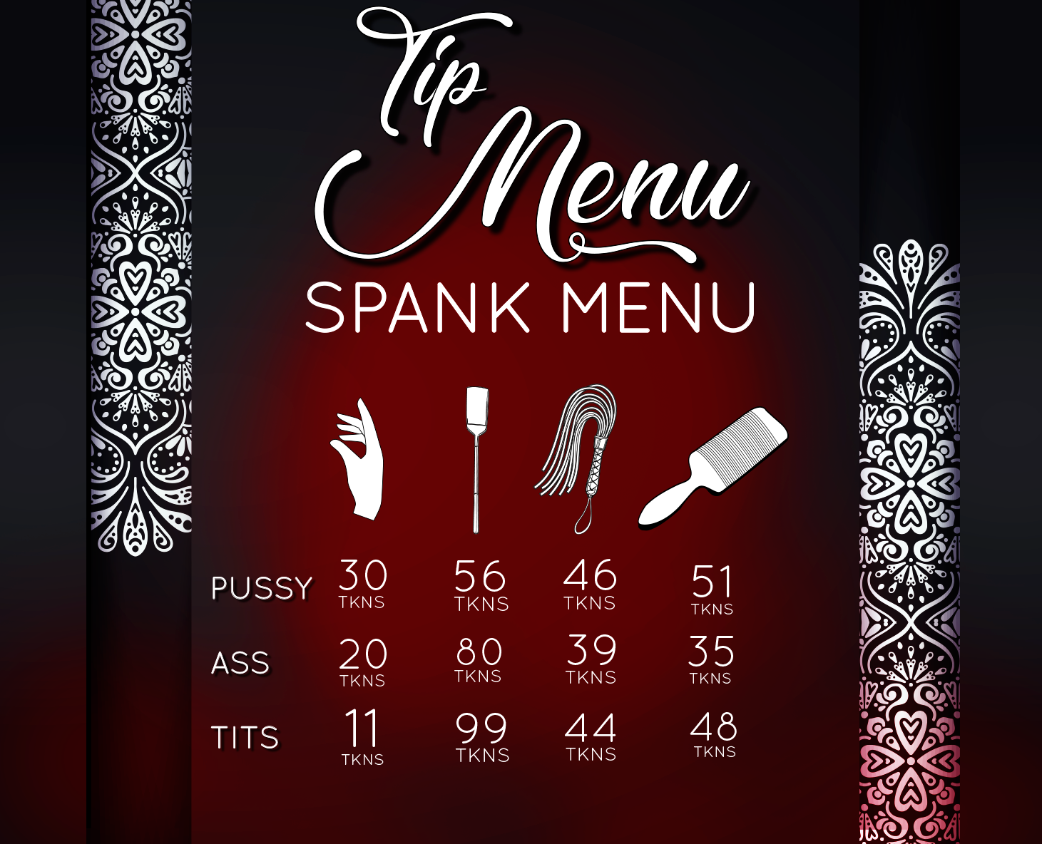 Image Tip Menu spank menu in Shan album.