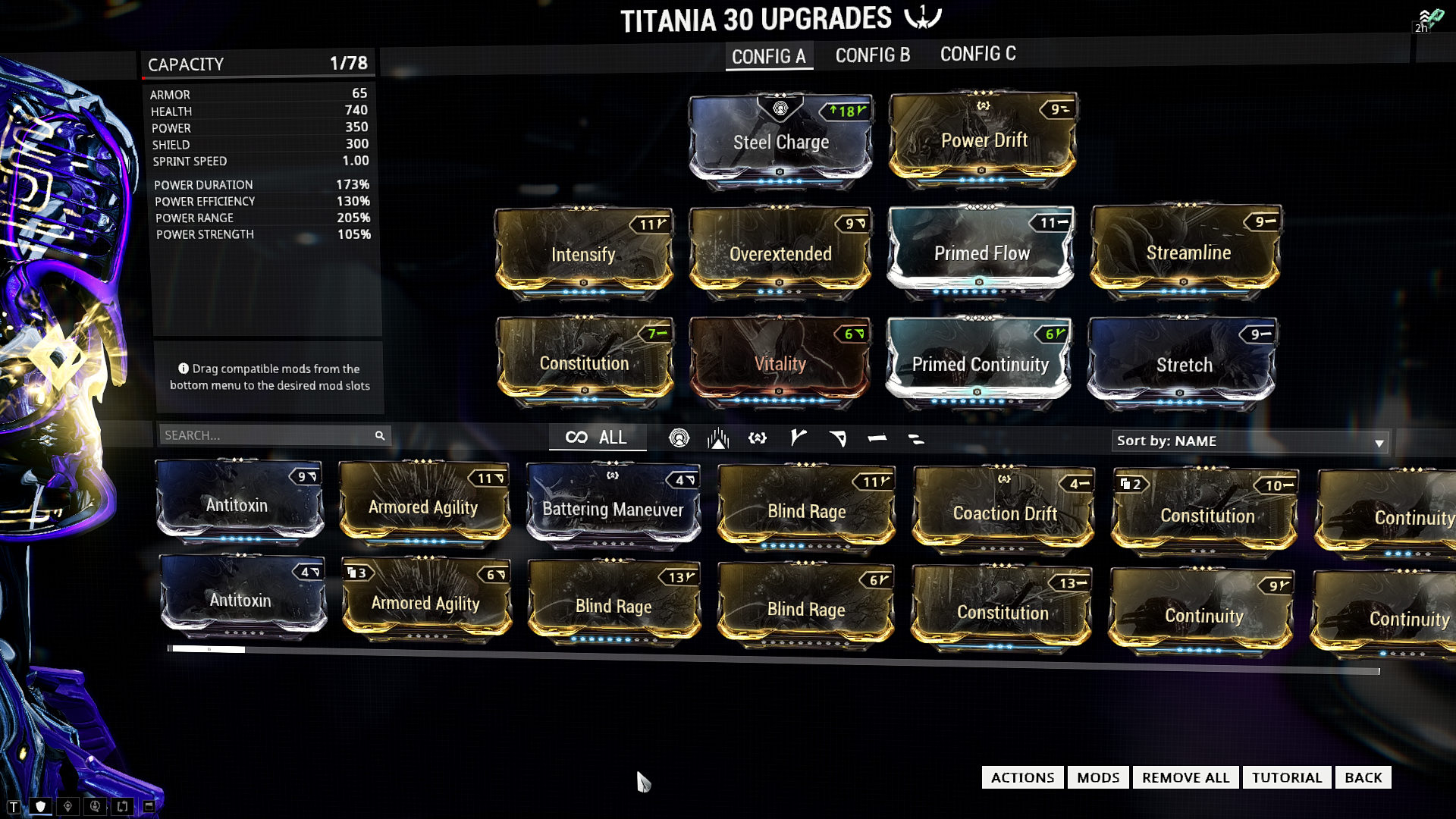 Warframe titania build