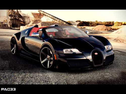 bugatti veyron grand sport by pacee black