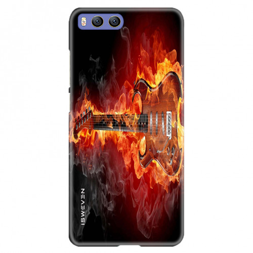 flaming guitar