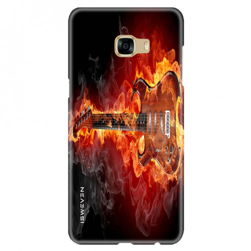 flaming guitar