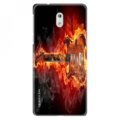 flaming guitar