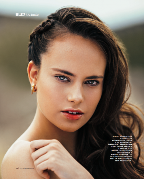 Sofia Duran : Fernanda Magazine - April 2016
