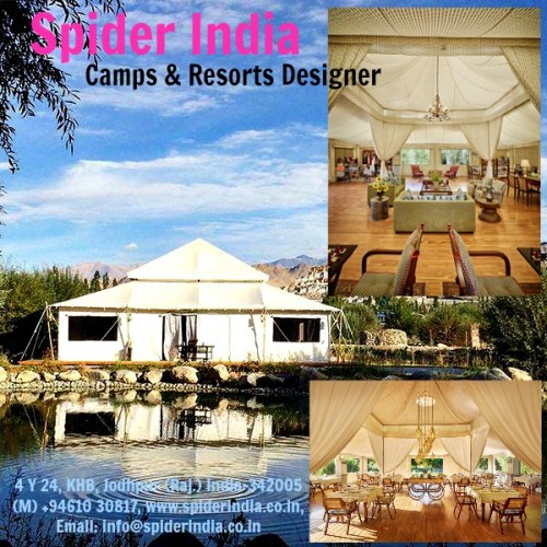 spider india resort tent
