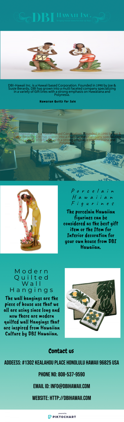 Are you looking for gift items to present someone on their special occasions and feeling confused than Hawaiian gifts could be the perfect option for you to find adoring and fancy presents. http://dbihawaii.com/
